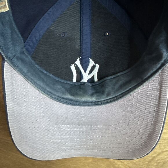 Vtg New York Yankees Strapback Hat Twins Enterprise Wool Blend & 47 Beanie Lot 2 - Picture 7 of 13
